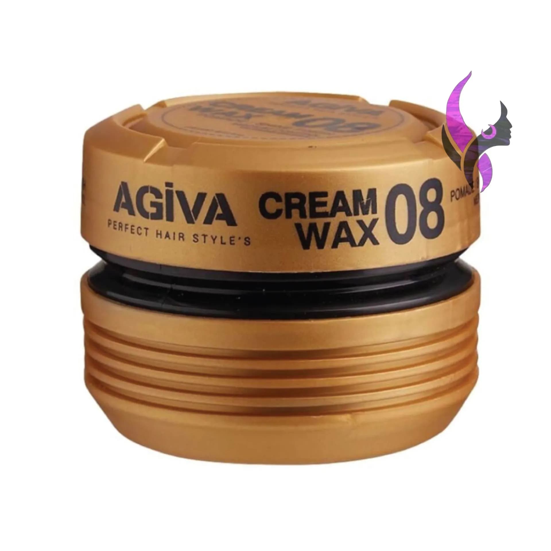 واکس مو شماره 08 مدل Cream WAX حالت دهنده متوسط و براق کننده قوی آگیوا