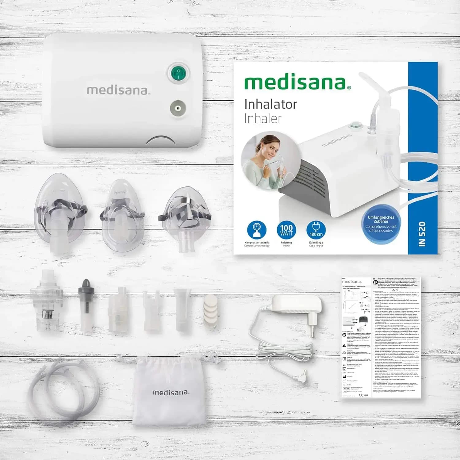 دستگاه تنفسی نبولایزر مدیسانا medisana IN 520 — تصویر ۲
