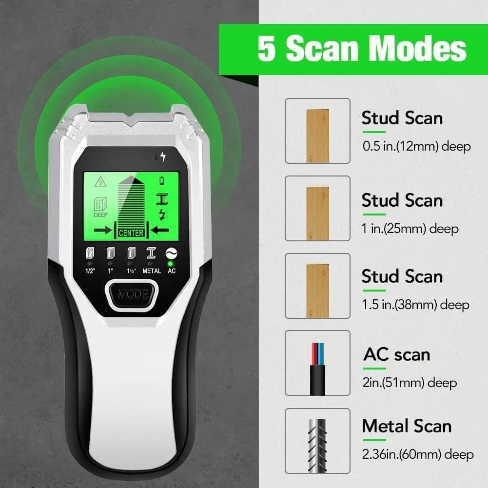 اسکنر دیواری 5 در 1 Tavool – مولتی اسکنر،نمایشگر LCD مدل TH510 — تصویر ۵