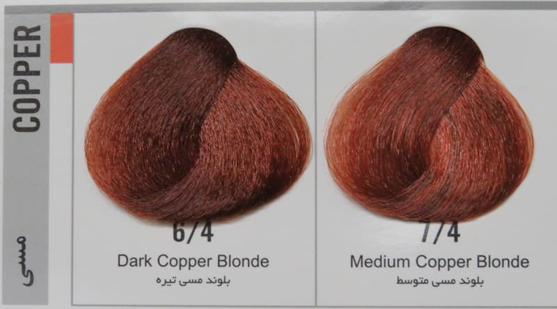 رنگ موی هاترکس بلوند مسی روشن Hotrex Keratin Hair Color Light Copper Blonde – 7/4 — تصویر ۲