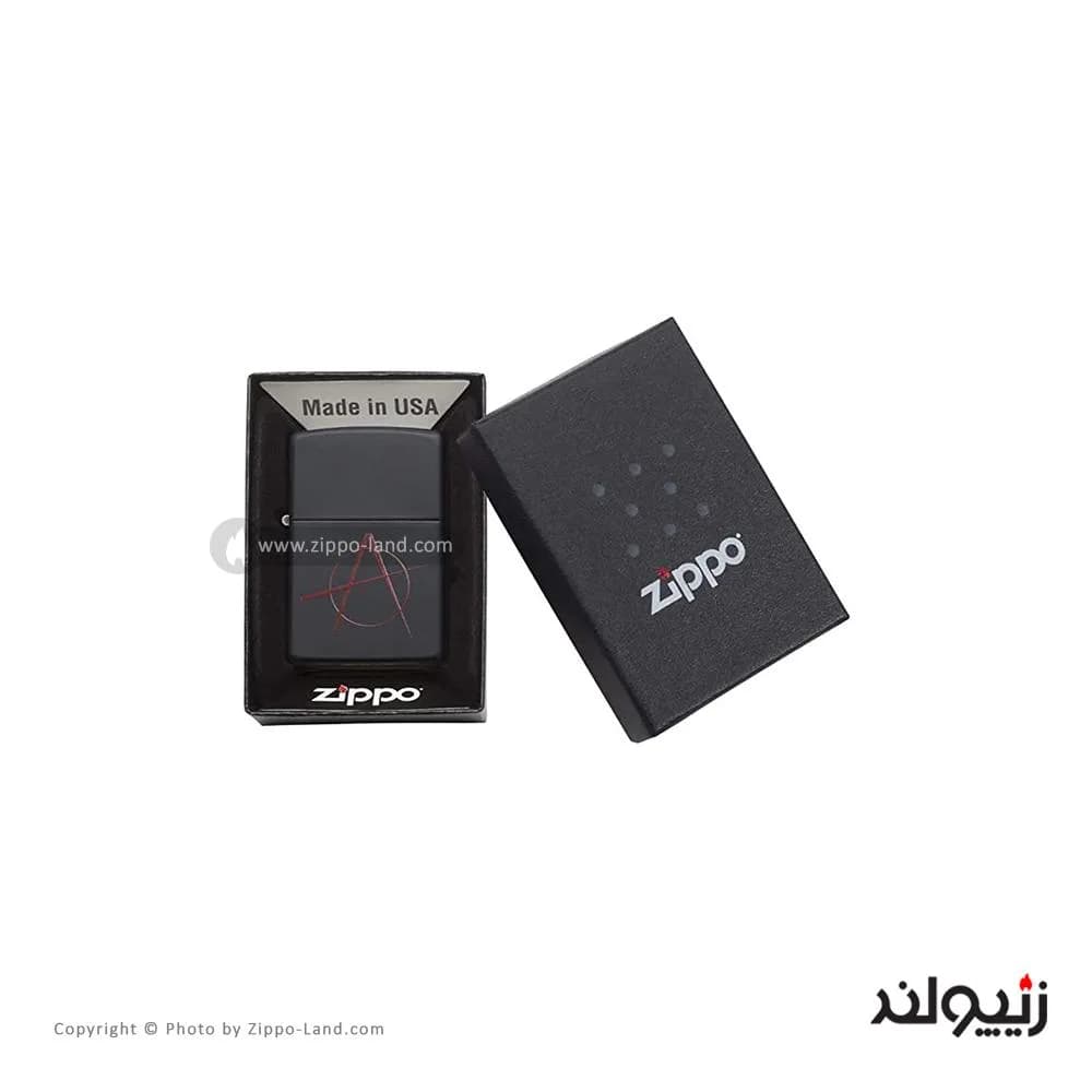 فندک زیپو مدل Anarchy Symbol کد 20842 — تصویر ۴