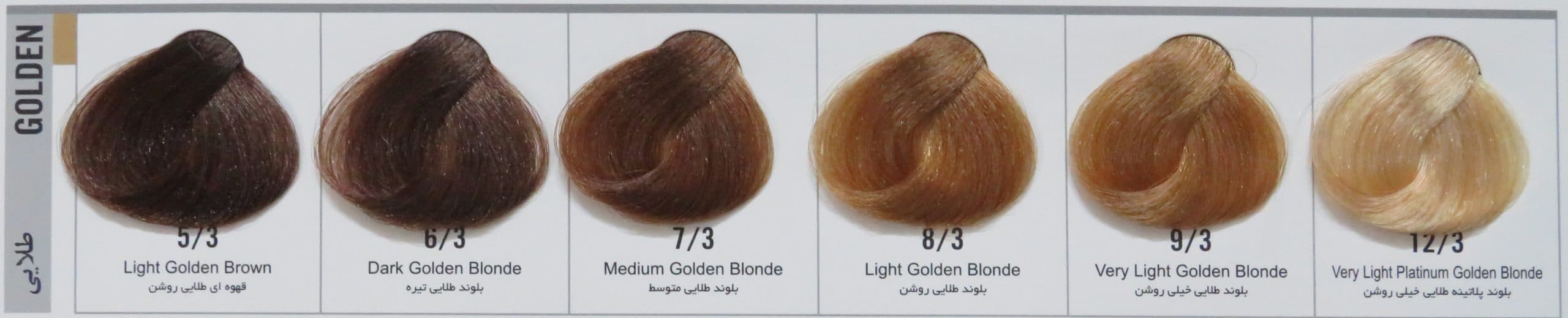 رنگ موی هاترکس بلوند طلایی تیره Hotrex Keratin Hair Color Dark Golden Blonde – 6/3 — تصویر ۲