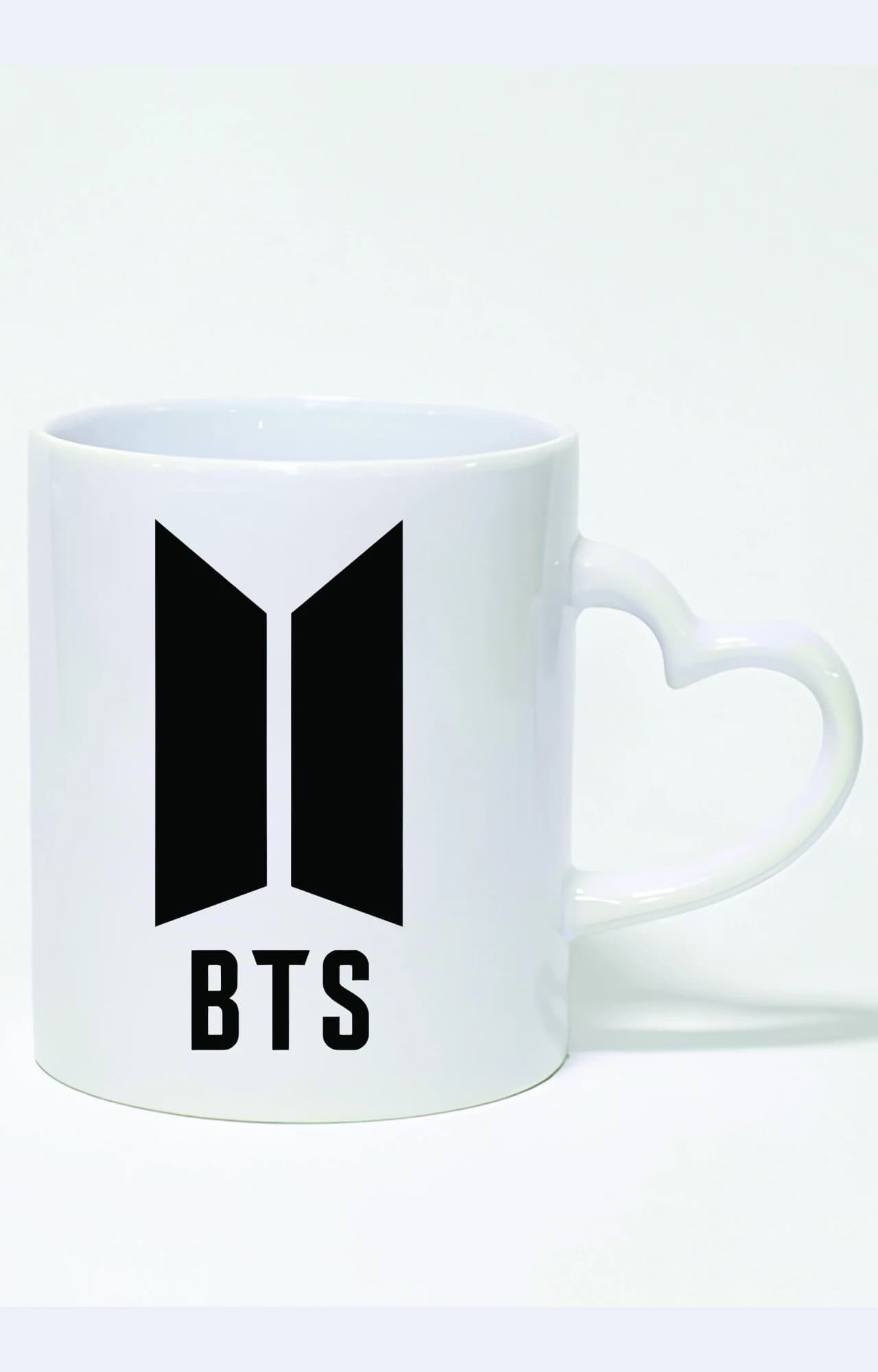 ماگ دسته قلبی طرح بی تی اس bts کد 3374