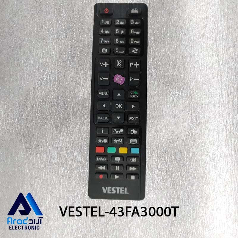 کنترل اصلی تلویزیون وستل 43FA3000T