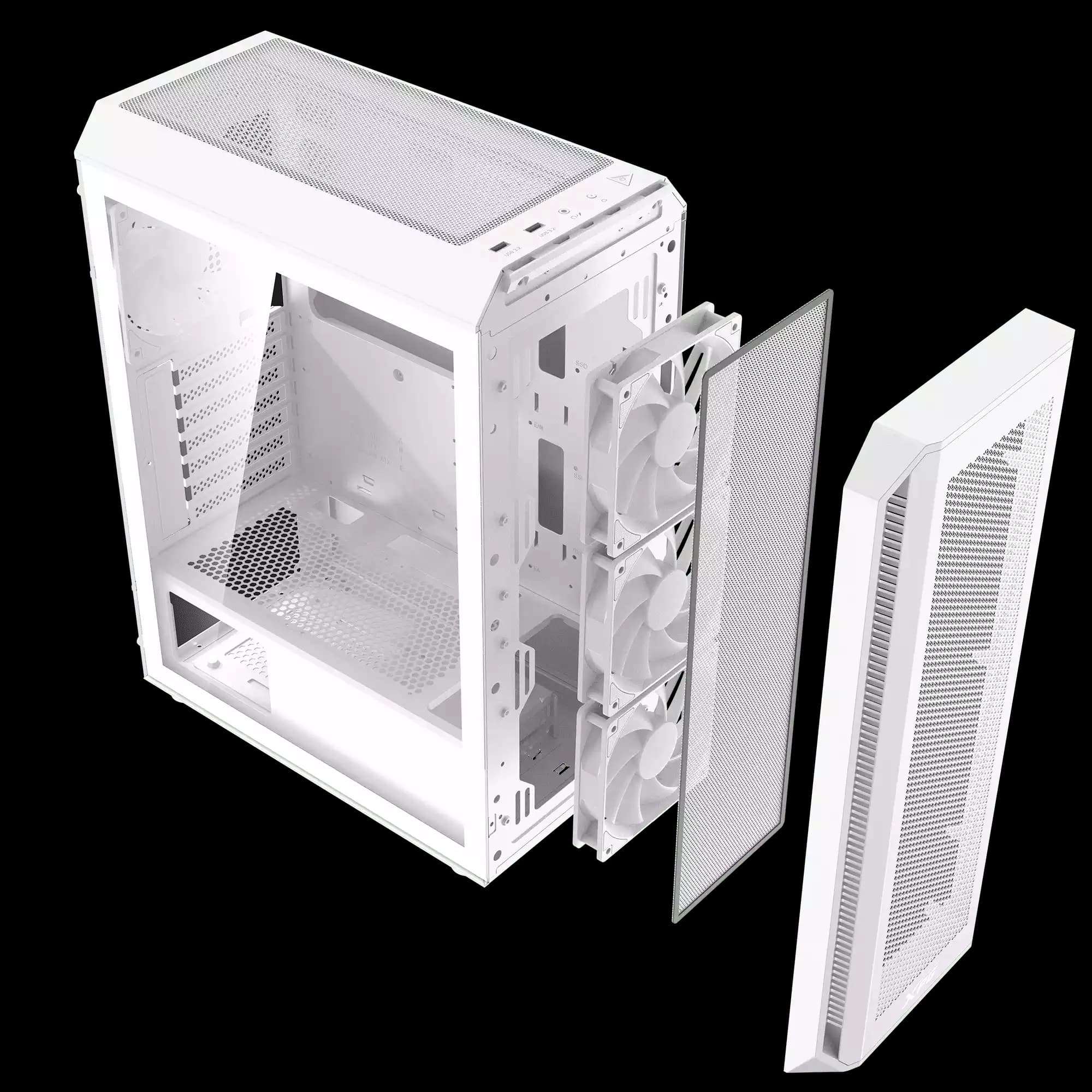 کیس گیمینگ ای دیتا مدل VALOR AIR PLUS White — تصویر ۷