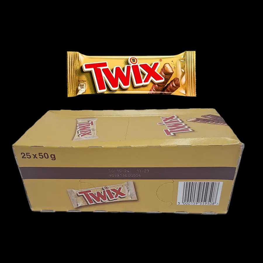 شكلات تويكس 50 گرمی(twix) – عمده بسته 25 عددی
