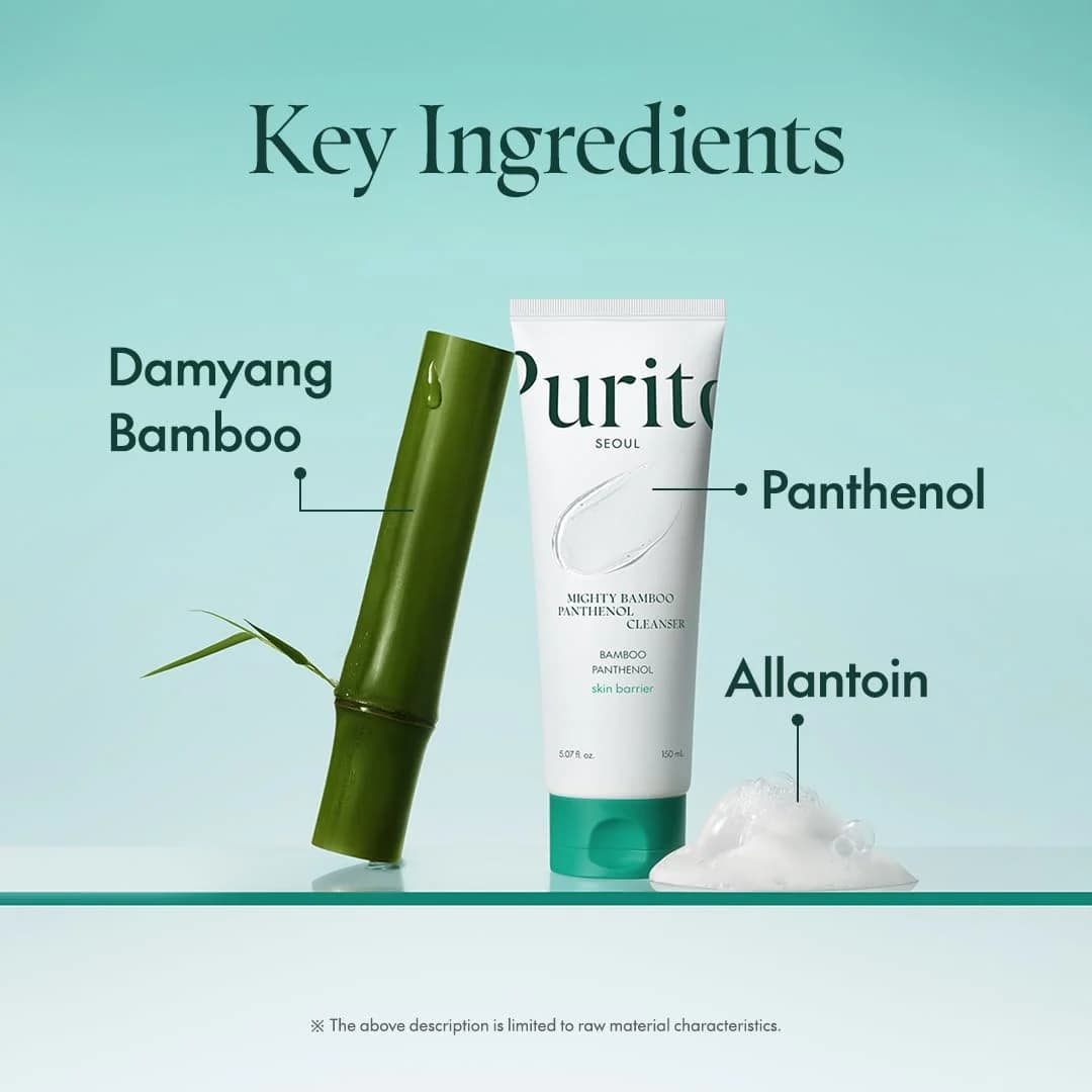 ژل شوینده مرطوب کننده پیوریتو حاوی پانتنول و بامبو | PURITO MIGHTY BAMBOO PANTHENOL CLEANSER MOISTURIZING (حجم 150 میل) اورجینال — تصویر ۵
