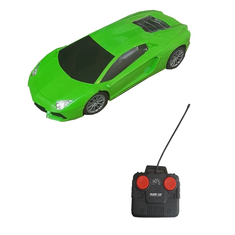 اسباب بازی ماشین کنترلی شارژی لامبورگینی اونتادور سبز Lamborghini Aventador مقياس 1:16 — تصویر ۴