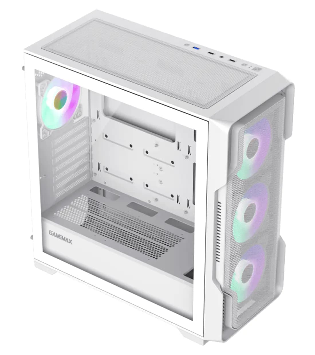 کیس کامپیوتر گیم مکس مدل siege White — تصویر ۵