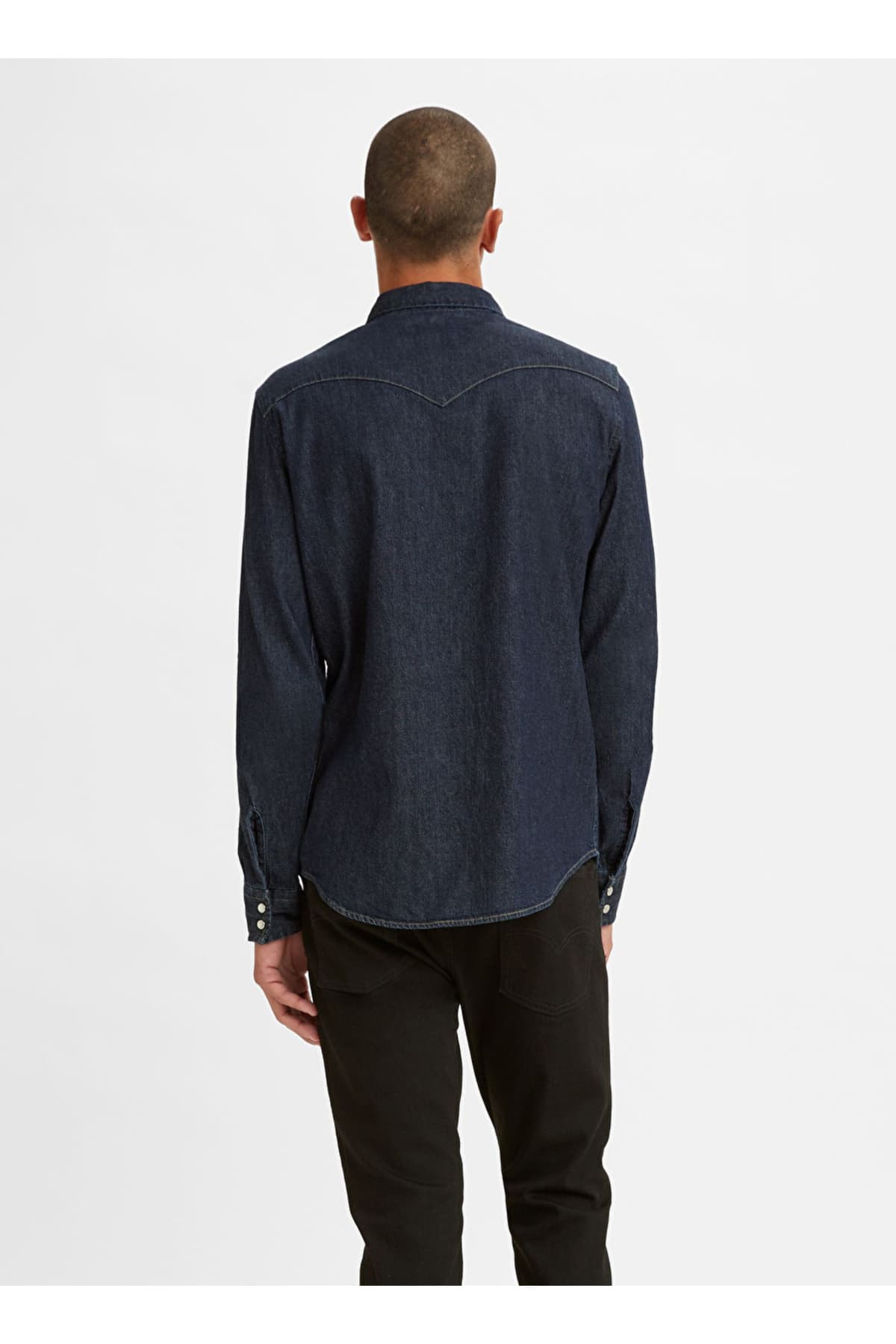 پیراهن لیوایز مردانه پنبه ای آبی سرمه ای راسته Slim/اسلیم فیت Slim/اسلیم فیت Daily/روزانه | Levi’s 85745-0002 TR — تصویر ۲