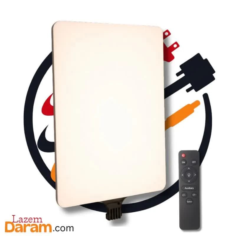 پنل نور ثابت الایدی (رینگ لایت صفحهای) مدل RL-19 سایز بزرگ به همراه ریموت کنترل
