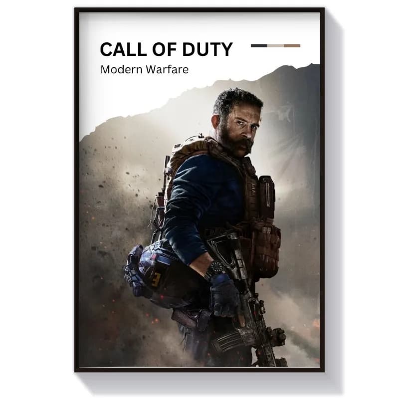 تابلو گیمینگ طرح بازی Call Of Duty MW