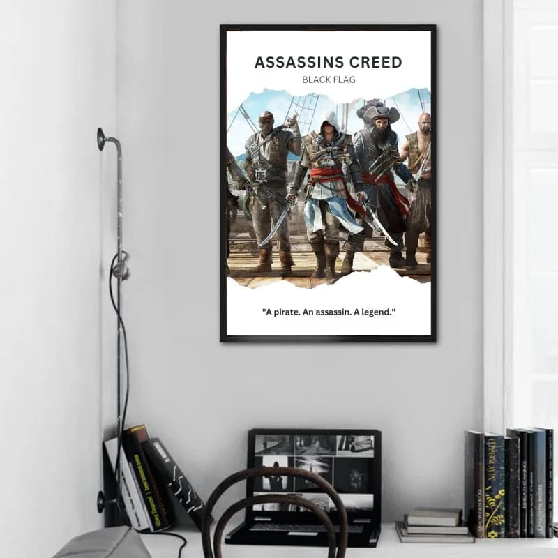 تابلو گیمینگ طرح بازی Assassins Creed Black Flag — تصویر ۲