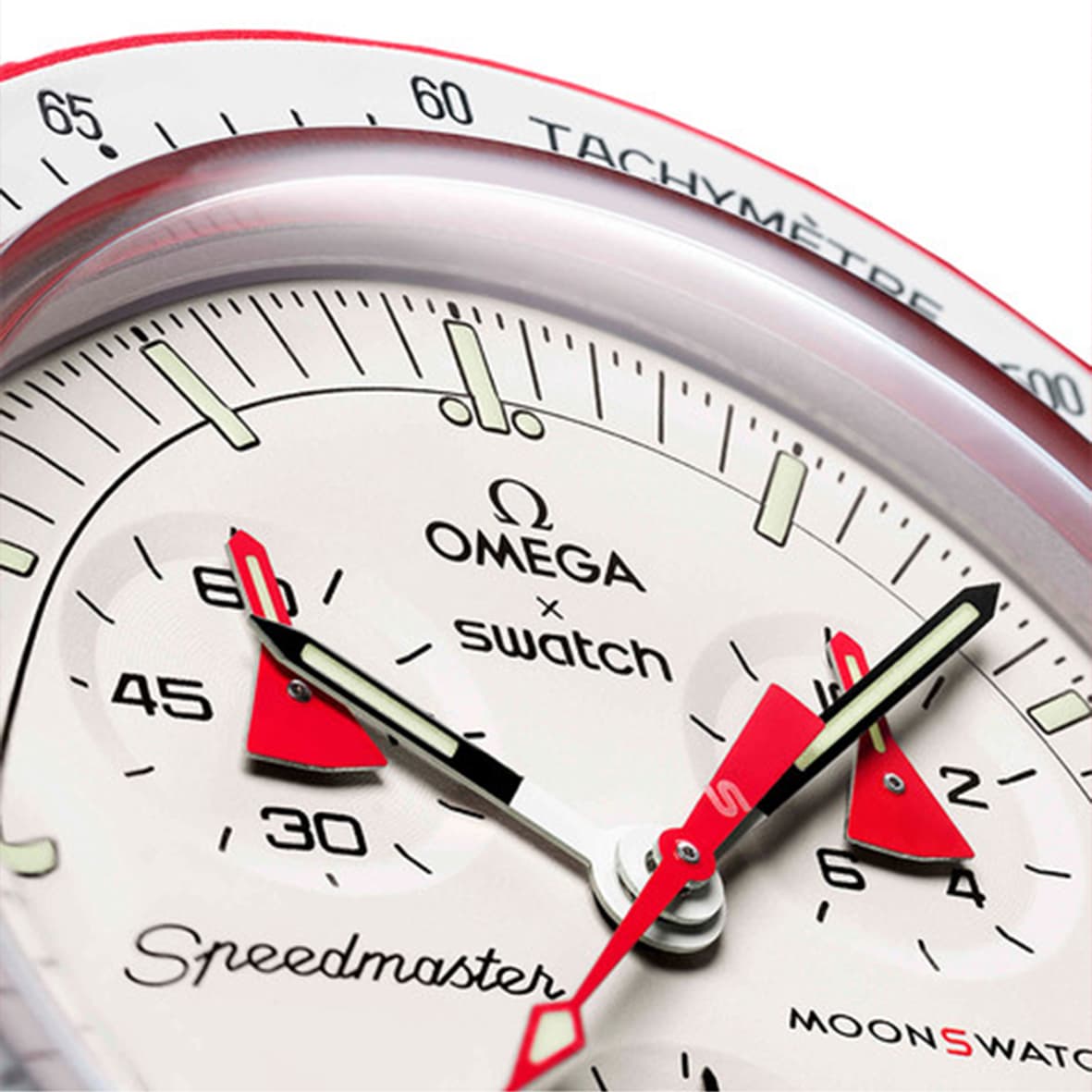 ساعت مچی زنانه/مردانه امگاسواچ OmegaSwatch مدل MISSION TO MARS SO33R100 — تصویر ۳
