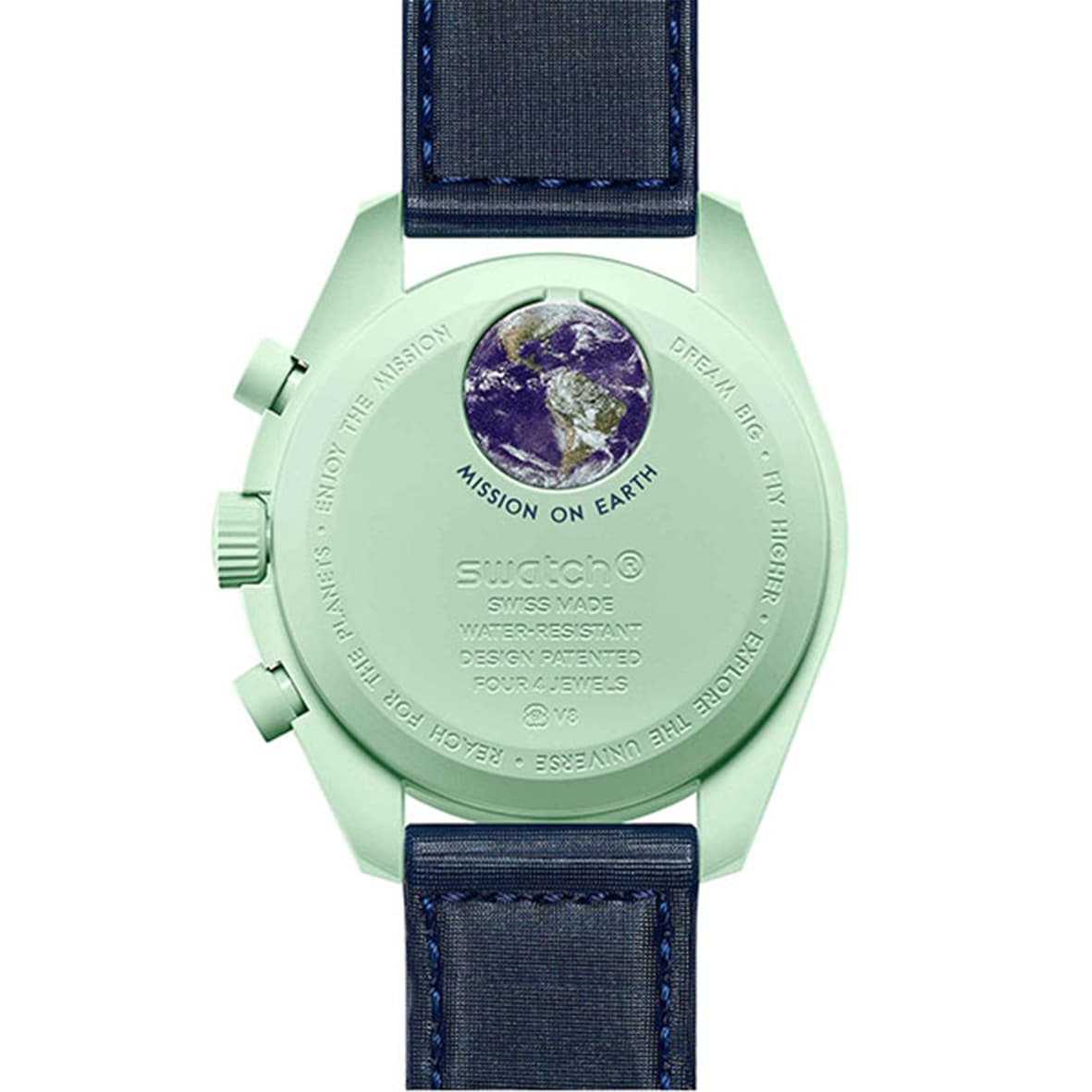 ساعت مچی زنانه/مردانه امگاسواچ OmegaSwatch مدل MISSION ON EARTH SO33G100 — تصویر ۲