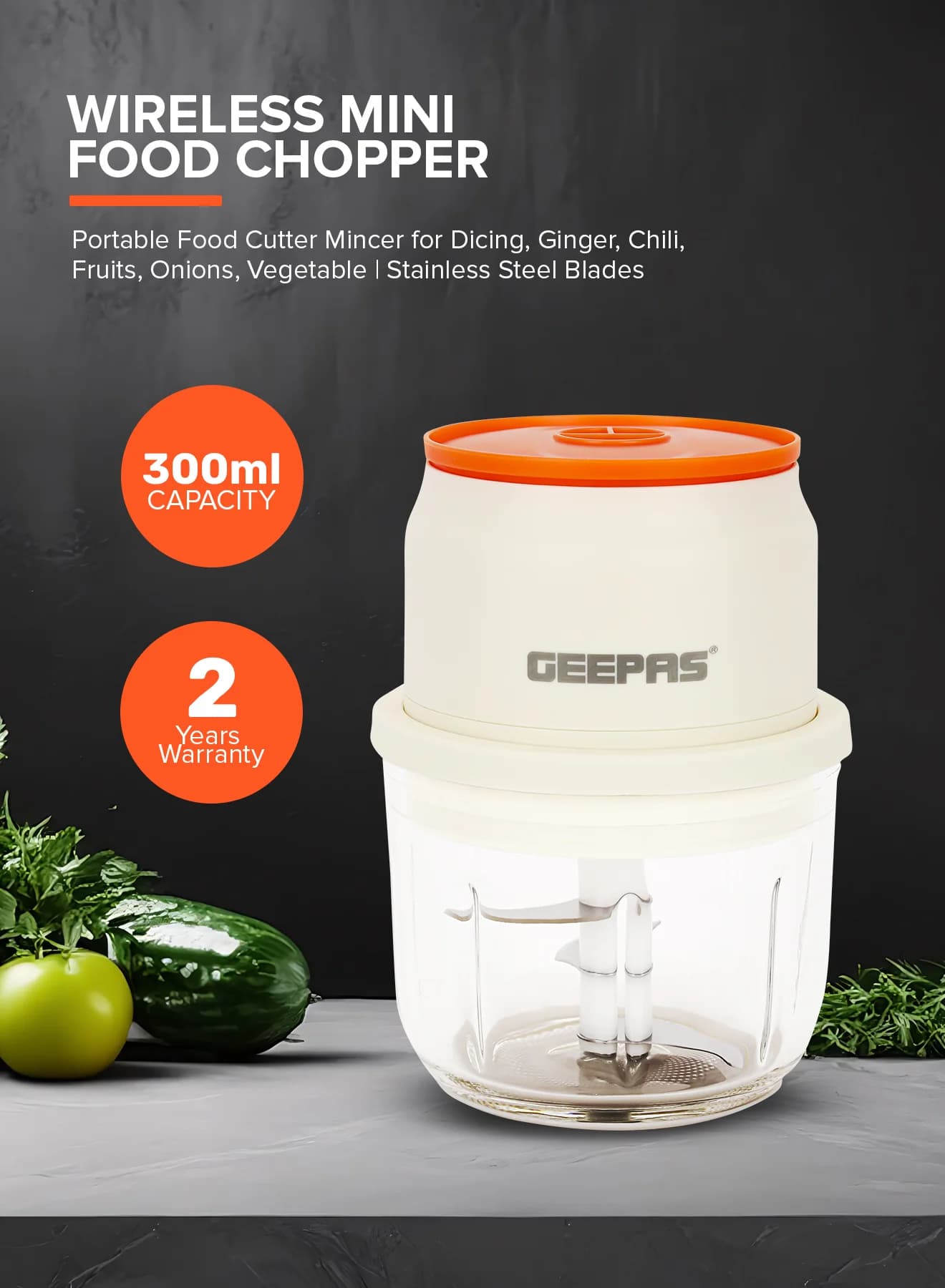 مینی خردکن جیپاس مدل GEEPAS GMC42022(طرح جدید) (اصل) — تصویر ۴