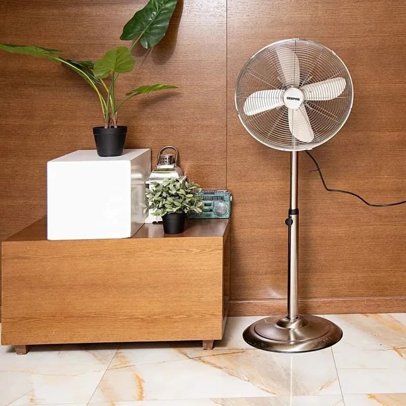 پنکه ایستاده تمام استیل جیپاس مدل GEEPAS GF9611L(نقره ای) (اصل) — تصویر ۵