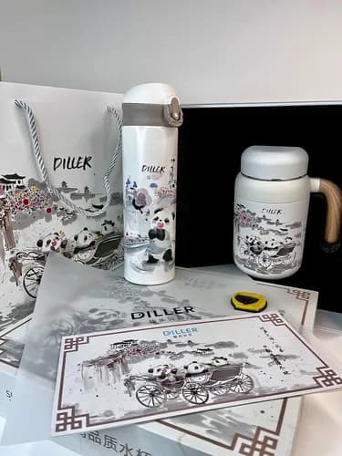 ست فلاسک و قمقمه کودک طرح پاندا Diller — تصویر ۲