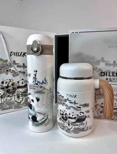 ست فلاسک و قمقمه کودک طرح پاندا Diller — تصویر ۴