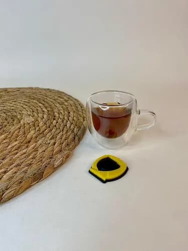 شات قهوه خوری دستهدار دوجداره 6 عددی — تصویر ۴
