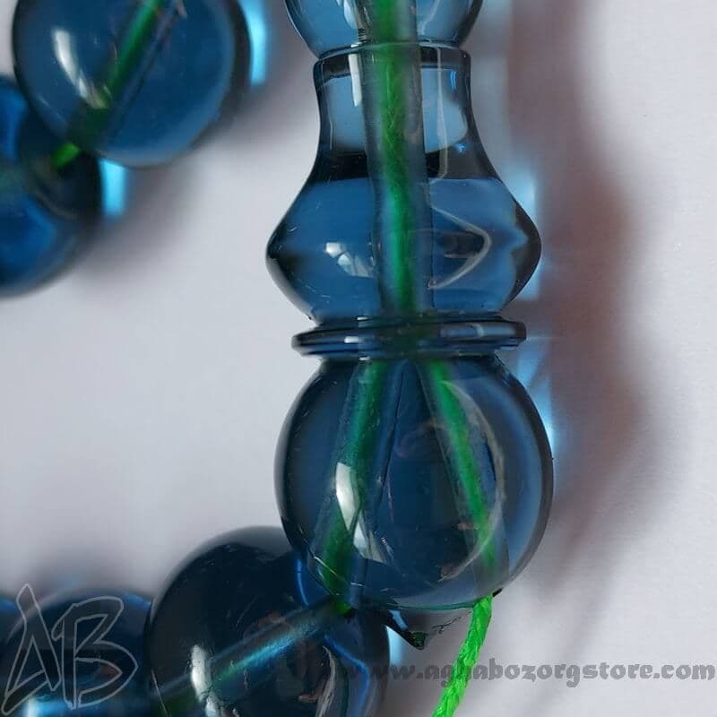 تسبیح سندلوس اصل کلکسیونی معطر 33 دانه تراش گرد شمش کمیاب خوشرنگ کد 781 — تصویر ۴