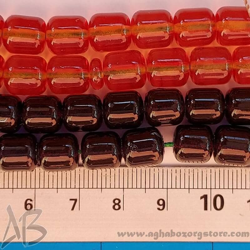 تسبیح سندلوس اصل 51 دانه بودار استوانهای (برمیلی) کد 764 — تصویر ۵