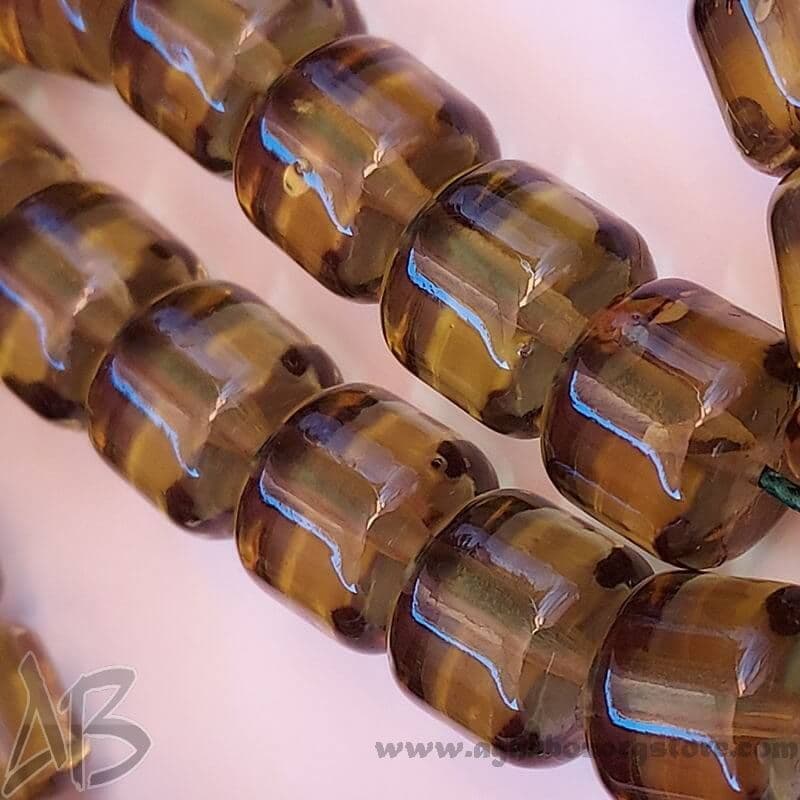 تسبیح سندلوس اصل 45 دانه معطر استوانه ای برمیلی کد 725 — تصویر ۳