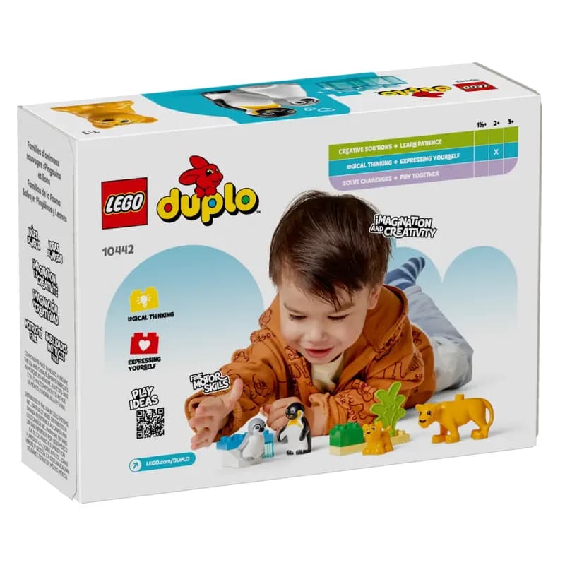 لگو Wild Animal Families: Penguins & Lions سری دوپلو کد 10442 — تصویر ۲