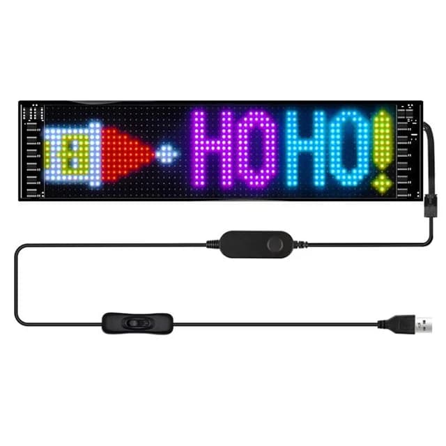 نمایشگر منعطف LED خودرو مدل 37×9 سانتیمتر | پنل ماتریکسی هوشمند با کنترل از راه دور-فروش استثنائی — تصویر ۵