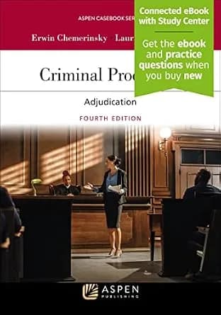 و دانلود نسخه کامل کتاب زبان اصلی Criminal Procedure: Adjudication (Aspen Casebook Series) PDF | دانلود کتاب خارجی