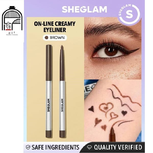 مداد چشم قهوه ای شیگلم | Sheglam Eyeliner Pencil-Brown — تصویر ۲