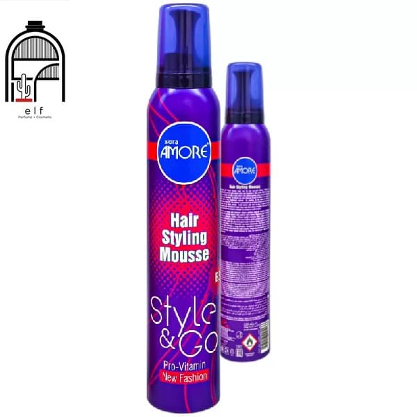 موس حالتدهنده مو آمور (Amor Styling Mousse) – حجم ۲۲۵ میلیلیتر (بنفش)