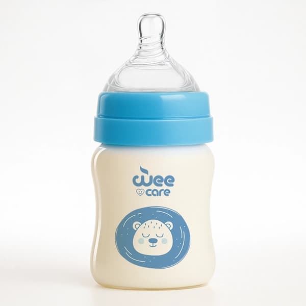 بطری شیرخوری وی کر مدل پیرکس دهانه عریض حجم 150 میلی لیتر (Wee Care-B309) — تصویر ۳