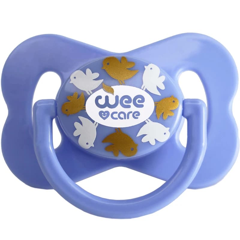 پستانک ارتودنسی وی کر مدل مات چاپدار دربدار پروانه سایز0تا6ماه (Wee Care-P124) — تصویر ۲