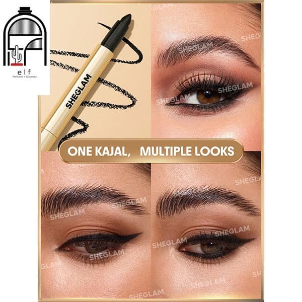 مداد چشم مشکی شیگلم Sheglam Bold Moves Kohl cream Eyeliner Pencil — تصویر ۲