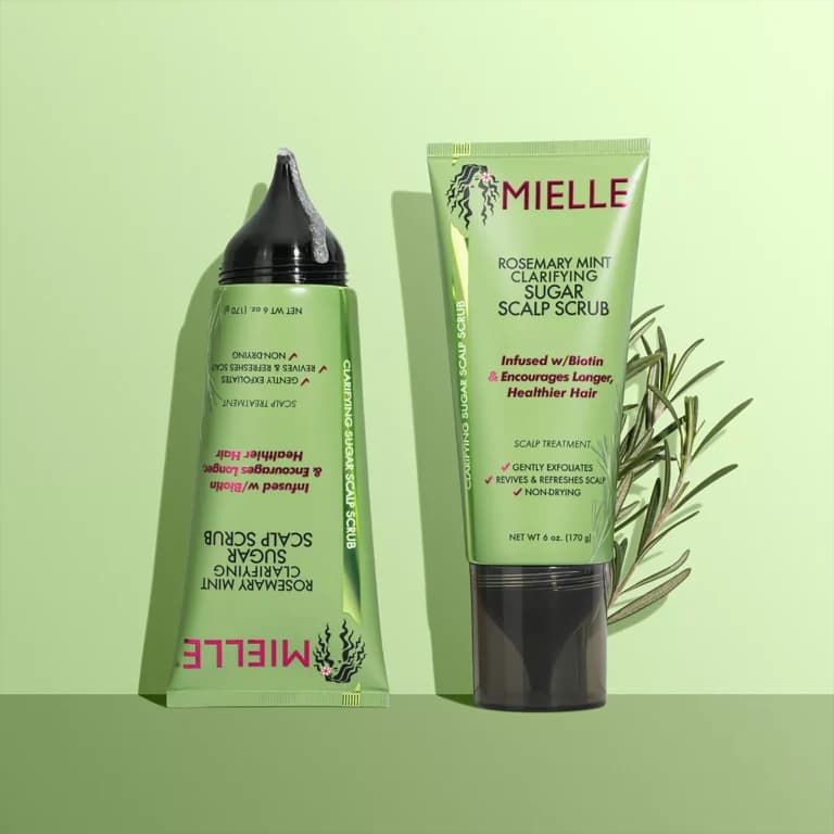 اسکراب کنترل چربی پاکسازی کف سر میله MIELLE ROSEMERY CLARIFYING SUGAR SCALP SCRUB — تصویر ۵