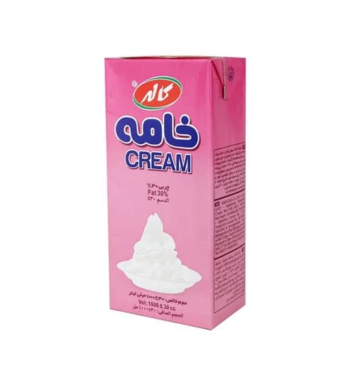 خامه پاکتی 1 لیتری کاله