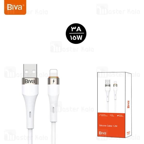 کابل لایتنینگ بیوا Biva C-21L طول 1.2 متر توان 15 وات — تصویر ۴
