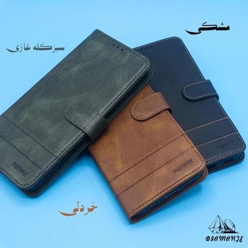 کیف کلاسوری دیامانته مدل Remax Ros مناسب برای گوشی موبایل شیائومی Redmi 12C N کد B20107 — تصویر ۲