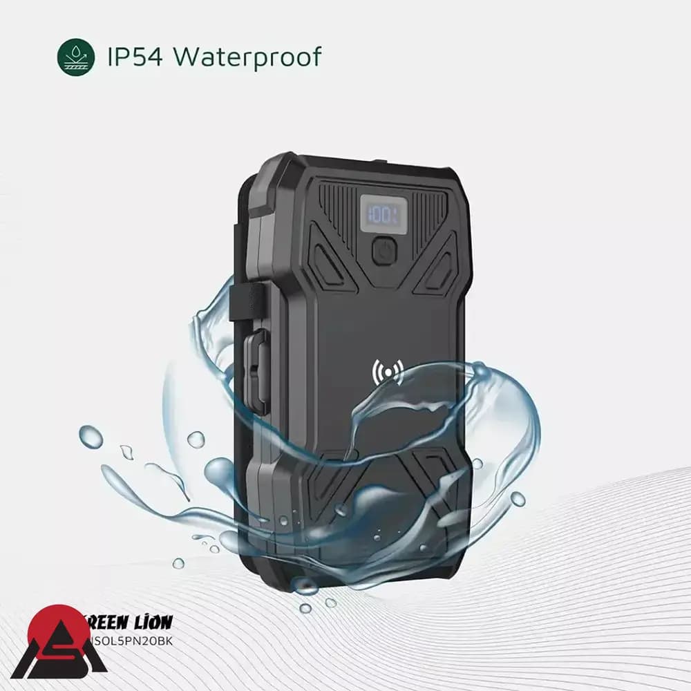 پاوربانک خورشیدی گرین لاین مدل Solar 5-Panel ظرفیت 30000 میلی آمپر ساعت — تصویر ۲