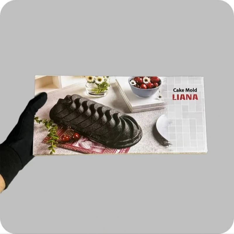 قالب کیک چدن گرانیت طرح بیضی شیاردار (لیانا) آرکانیک — تصویر ۵
