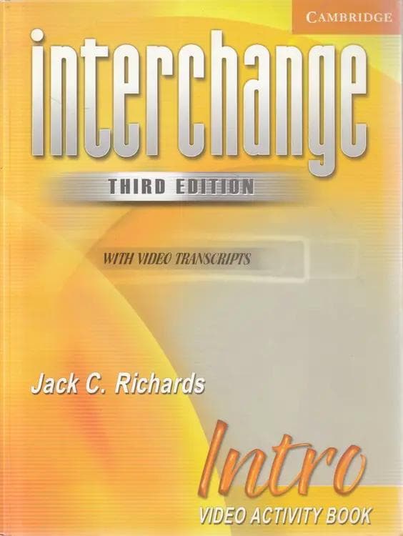 interchange: Intro VIDEO ACTIVITY BOOK