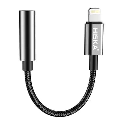 کابل تایپ سی به AUX هیسکا مدل W22 طول 10 سانتی متر ا Hiska W24 USB Type C to AUX Cable 10cm — تصویر ۴