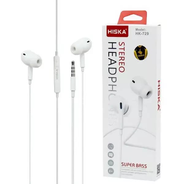 هندزفری سیمی HK-729 هیسکا ا Wired Handsfree HK-729