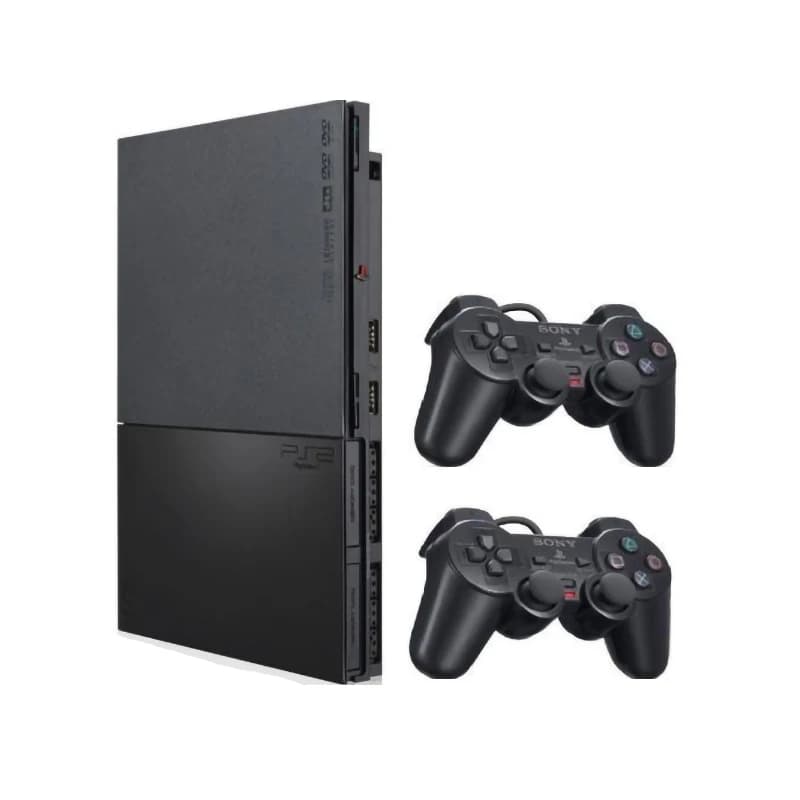 پلی استیشن 2 اسلیم (PS2) دودسته با فلش 32GB فول بازی – استوک