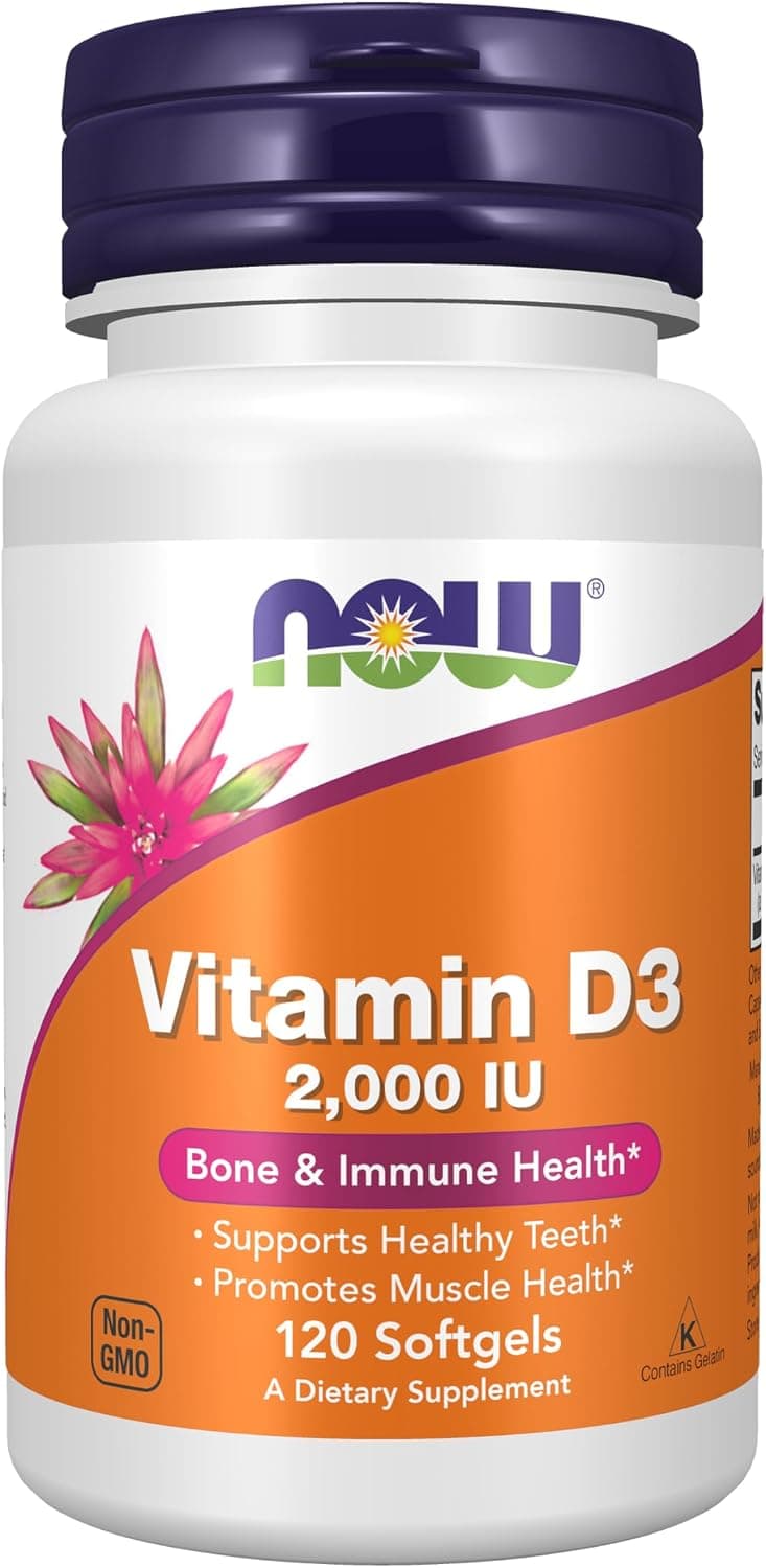 ویتامین D3 ۲۰۰۰ سافت ژل 120 عددی