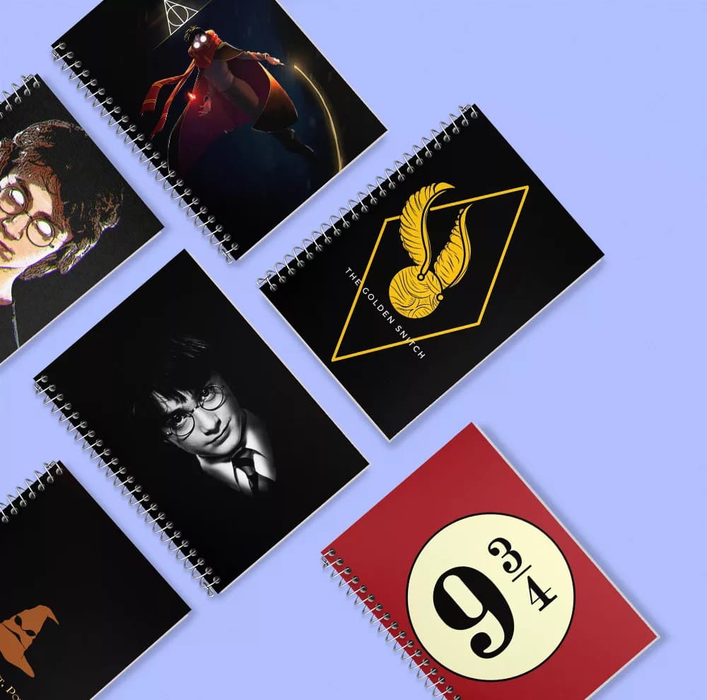 دفتر زبان 50 برگ خندالو مدل دو خط طرح هری پاتر (Harry Potter) کد 280 مجموعه 6 عددی — تصویر ۸