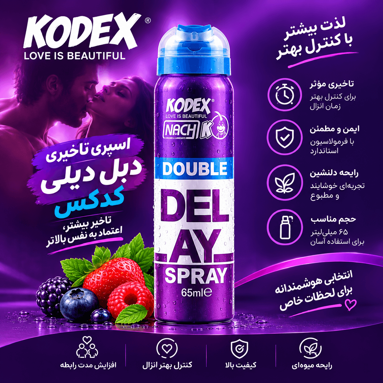 اسپری تاخیری دبل دیلی کدکس 65 میلیلیتر