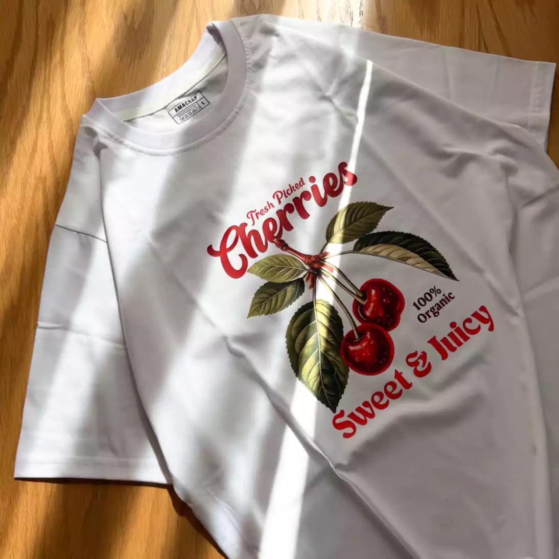 تیشرت آلبالو Fresh Picked Cherries — تصویر ۳