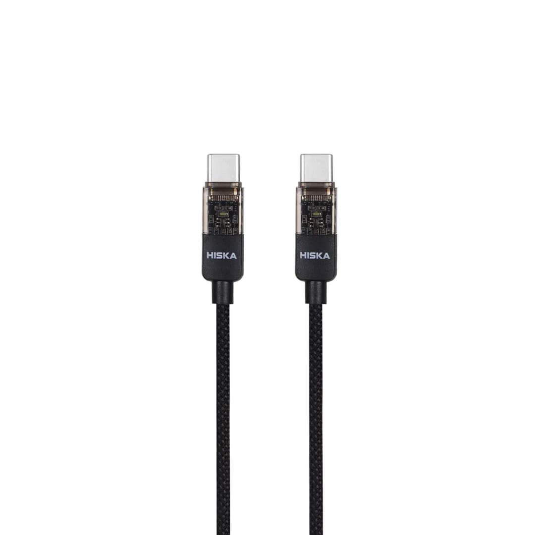 کابل دیتا و شارژ 60 وات دو سر Type-C هیسکا مدل LX-891CC